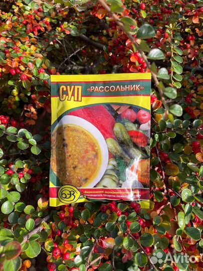 Сублимированные супы быстрого приготовления