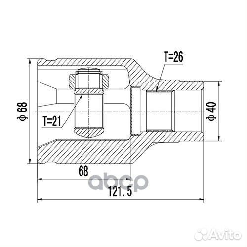 Шрус внутренний suzuki liana (01-08), - R Z878
