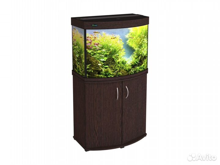 Аквариум панорамный 140л с LED-освещением