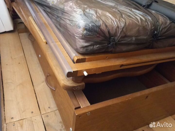 Детская кроватка с маятником и ящиком+ п/б