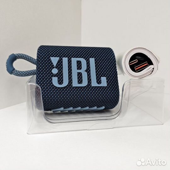 Портативная колонка JBL GO 3, синяя