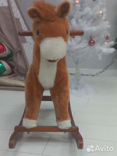 Лошадка качалка деревянная