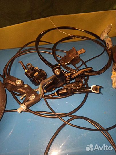 Тормоза для велосипеда самоката, гидролинии, трос