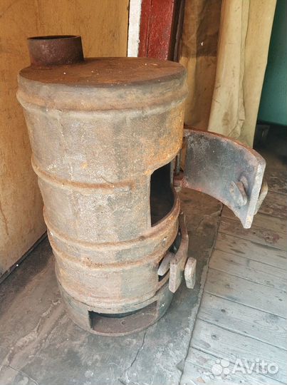 Печь буржуйка чугунная