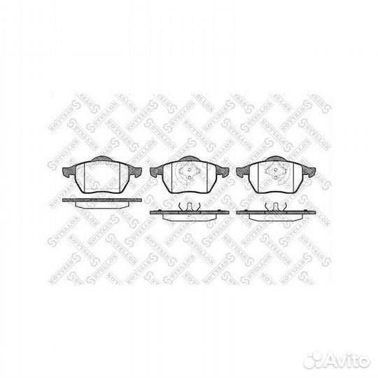 Колодки с антискрип.пл.Audi A3 1.8T, V