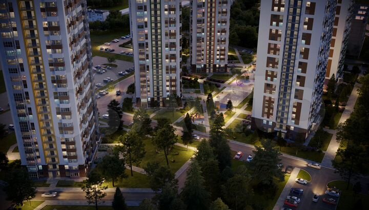 1-к. квартира, 33,4 м², 6/24 эт.