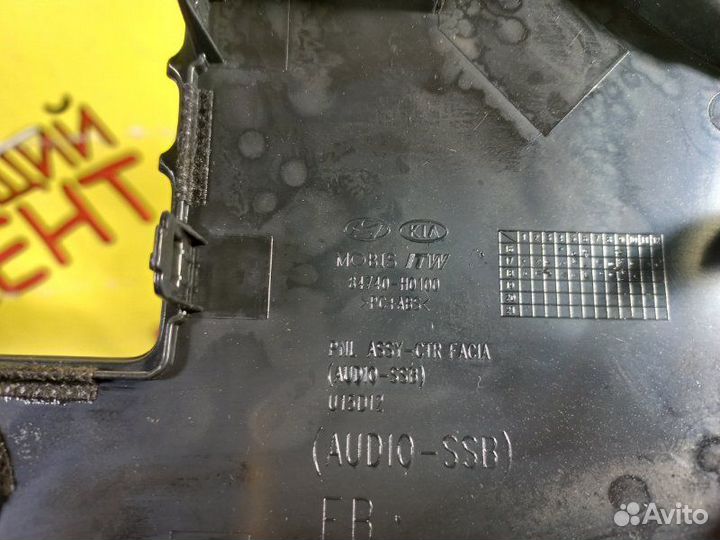 Рамка магнитолы Kia Rio IV 4 FB 1.4 G4LC 2019