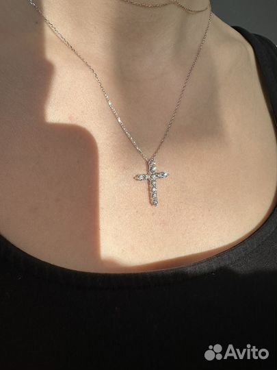 Крестик graff, крест с бриллиантами графф