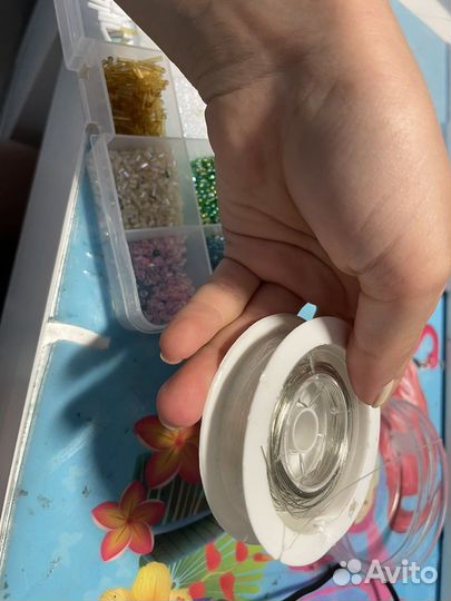 Бисер с проволкой и леской