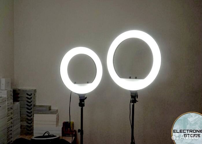 Кольцевая Лампа 33 см со Штативом Светодиодная