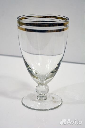 Бокалы коньячные, винные, Чешское стекло