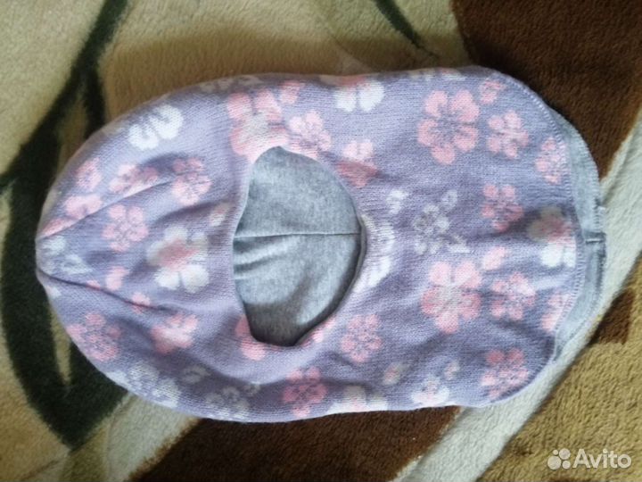 Шапка шлем для девочки