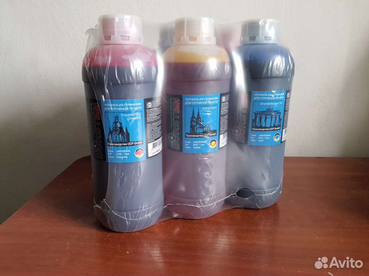 Чернила для Epson - 1 литр/цвет. Bursten OCP