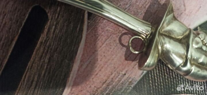 Старинная серебрянная погремушка