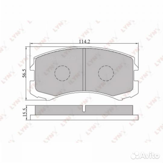 Lynxauto BD-5503 Колодки тормозные дисковые перед