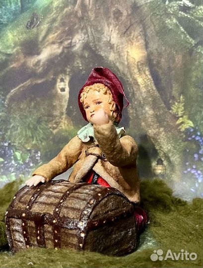 Ватные елочные игрушки набор