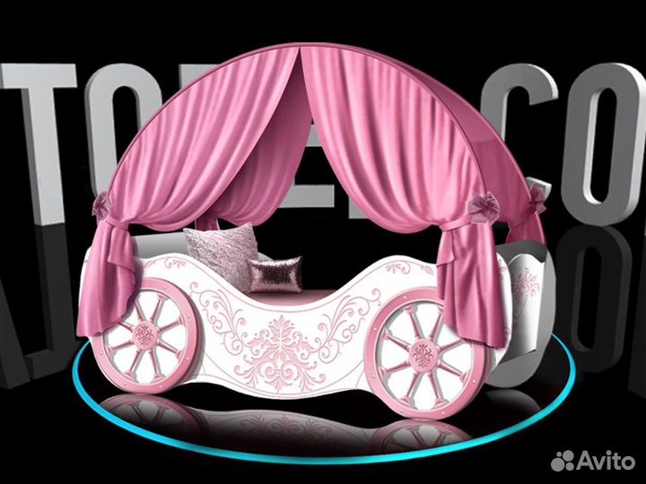 Детская кровать карета для девочки