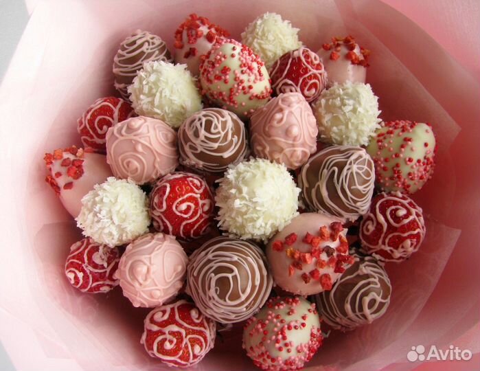 Букет из клубники в шоколаде