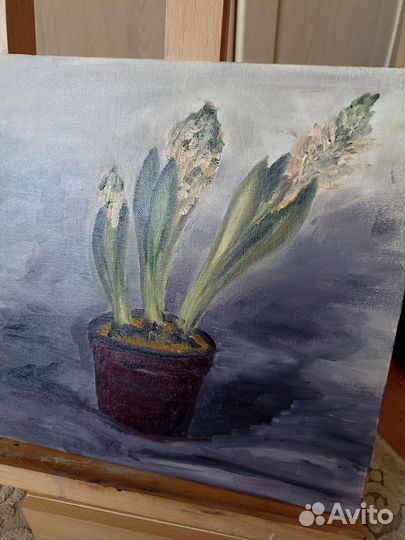 Картина маслом цветы