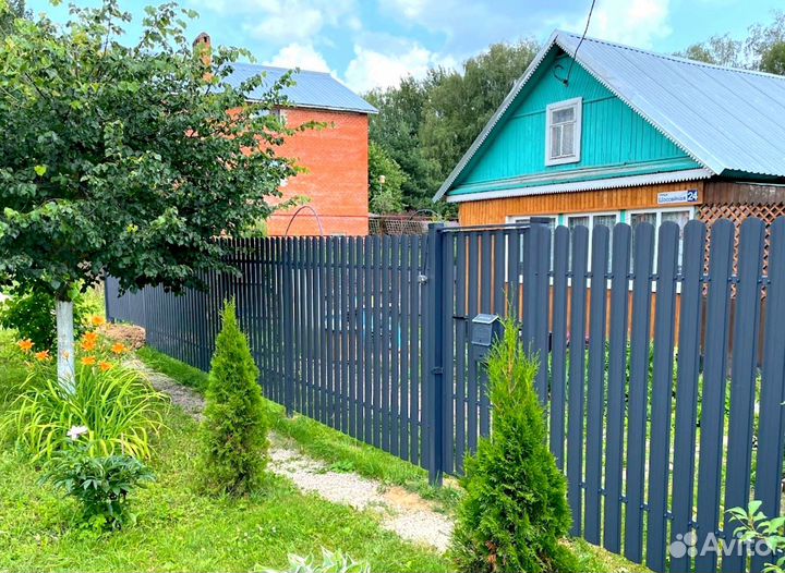 Забор из профнастила-бесплатный замер