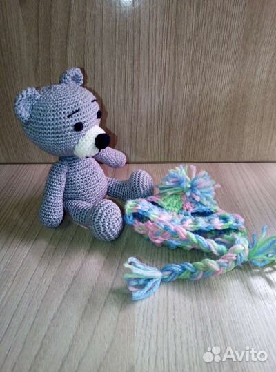 Вязаная игрушка крючком Мишка Тедди