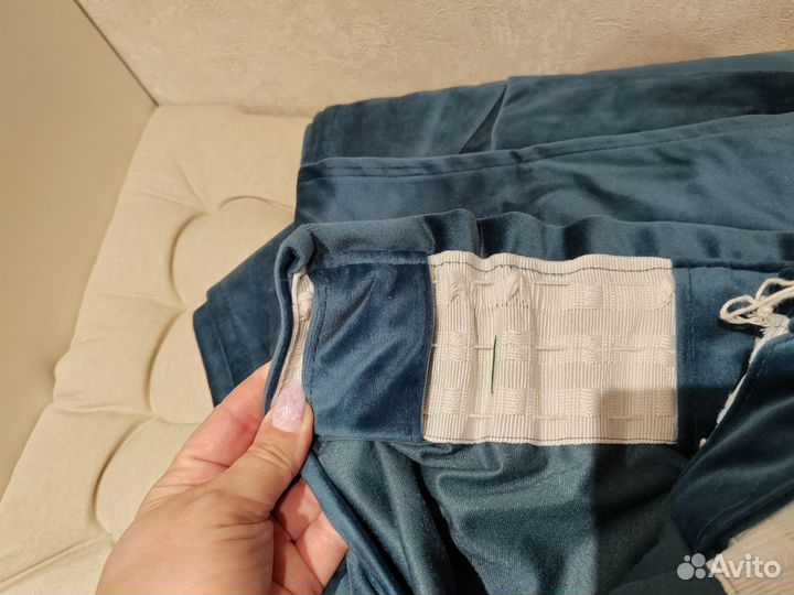 Шторы Inspire 200х280, комплект 2 шторы, синий