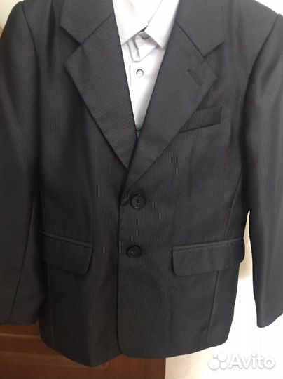 Пиджак+рубаш+штаны 2 класс р.134