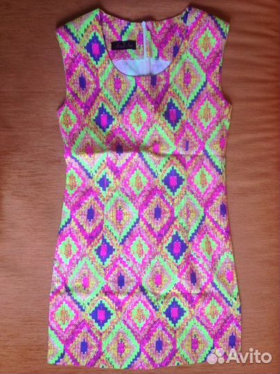 Яркое летнее платье XS-S (40-42,42 разм)