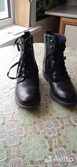Ботинки осенние кожаные