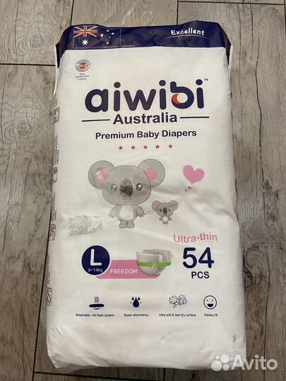 Подгузники aiwibi L 9-14кг