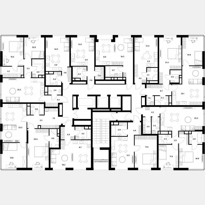 1-к. квартира, 45 м², 3/30 эт.