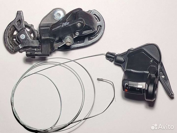 Задний переключатель MicroShift (7 ск, с манеткой)