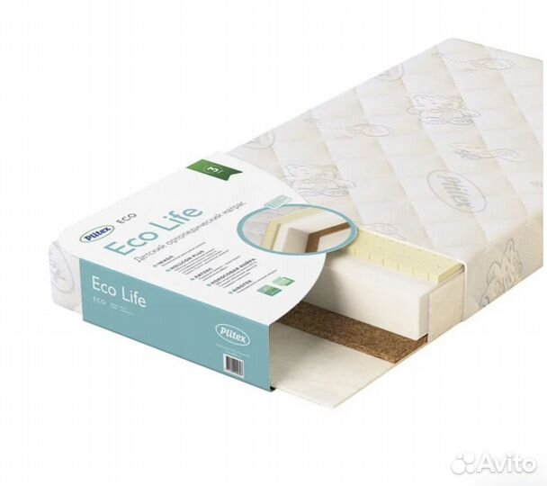 Матрас детский Plitex Eco Life, 60х120, идеал