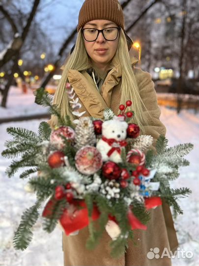 Новогодняя композиция из нобилиса