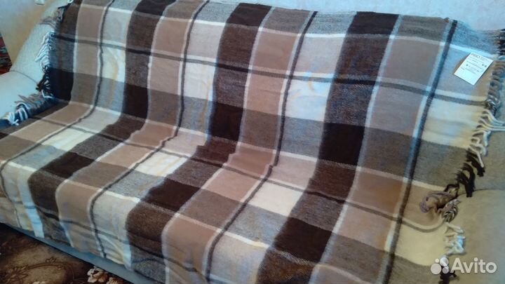 Плед из новозеландской шерсти 100 фабрики руно