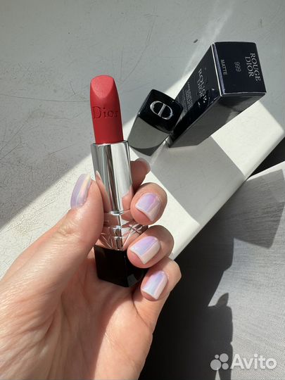 Матовая помада dior rouge 999 matte