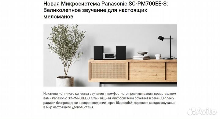 Panasonic SC-PM700EE-S(оригинал)