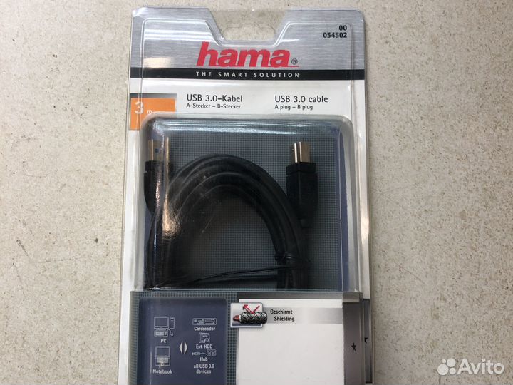 Кабель пк-принтер 3.0 3м