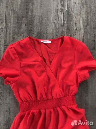Платье женское летнее красное размер: 40 42 44