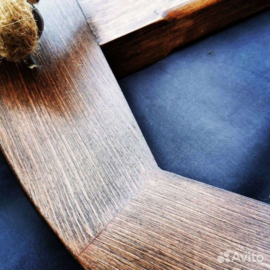 Люстра Колесо телеги (деревянная)