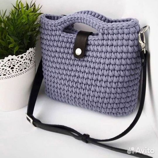 Вяжу на заказ модные сумки и интерьерные корзинки
