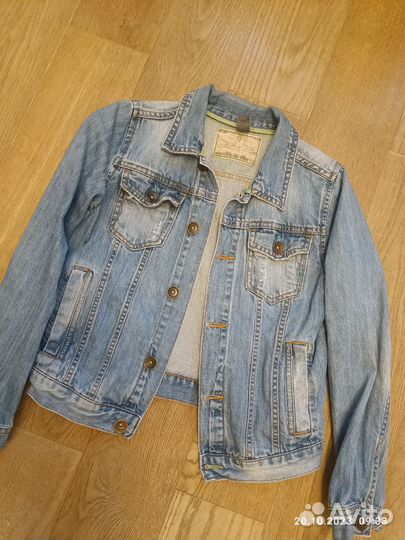 Джинсовка Zara 9-10 лет, лонг.Burberry 150 рост