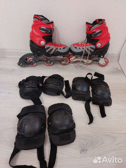 Роликовые коньки детские раздвижные