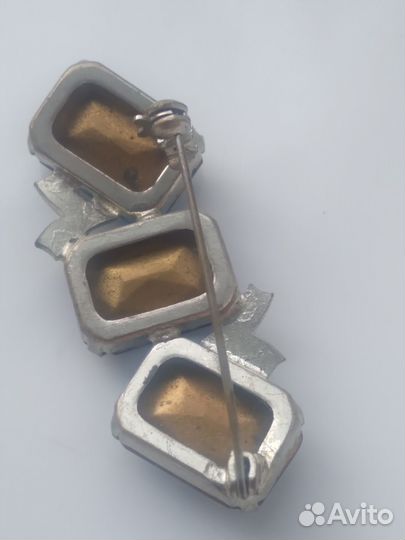 Брошь винтажная чехия