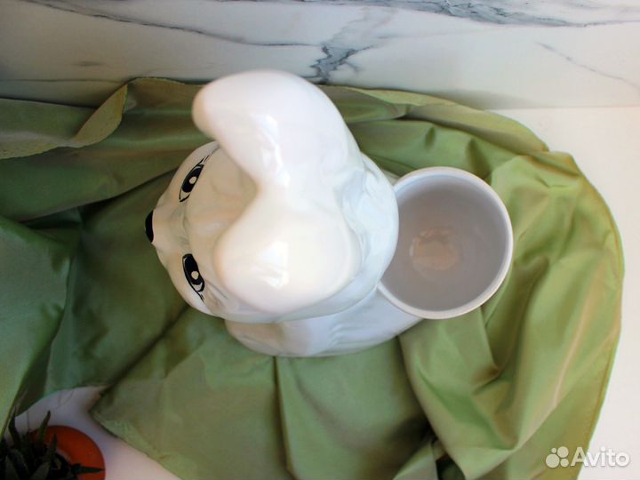 Кашпо Заяц керамический