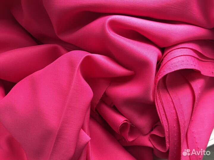 Розовый отрез ткани трикотин СССР