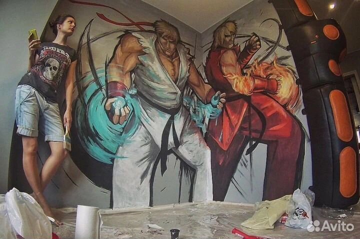 Роспись на стенах