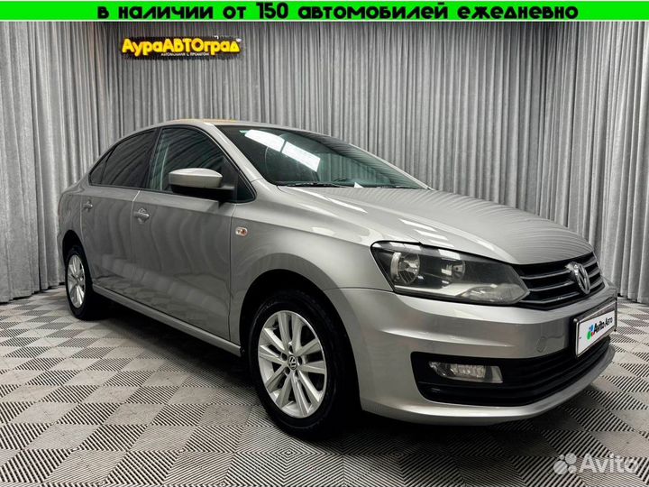 Volkswagen Polo 1.6 AT, 2018, 106 729 км