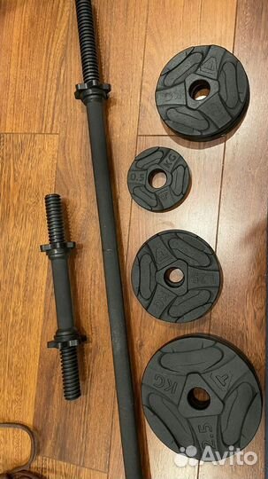 Гриф штанга, гриф гантель, блины