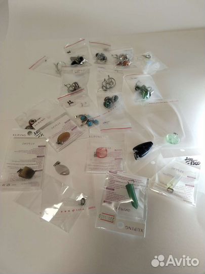 Комплект серьги и кольцо